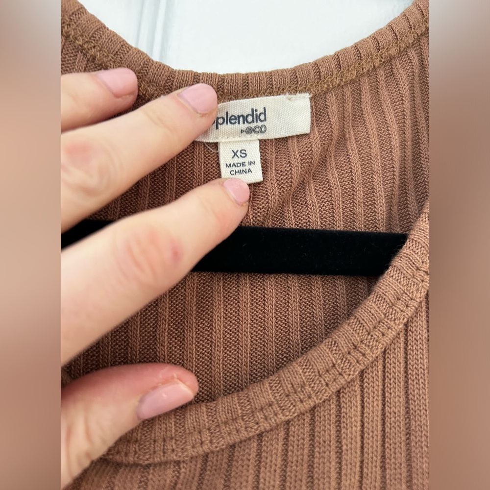 Splendid Ribbed Sweater Knit Tank - Picture 3 of 3